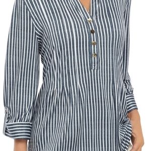 New Directions Henley blouse